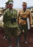 Командующий германским Африканским корпусом фельдмаршал Роммель. Северная Африка.